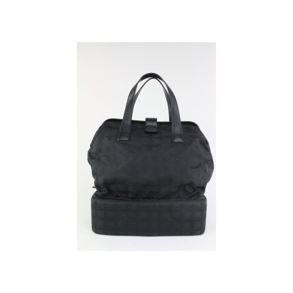 Chanel Black New Line Travel Bag with Shoe Compartment 122c18 - Picture 1 of 12